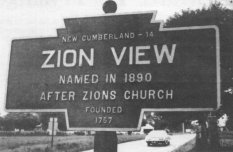 Zion View Sign