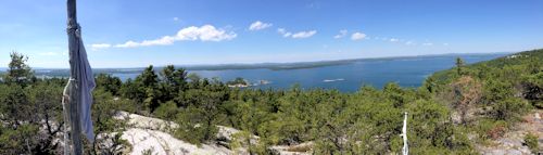 View from the top of quartz rock