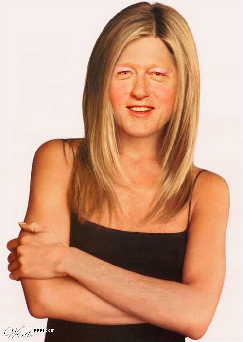 Bill Clinton in drag