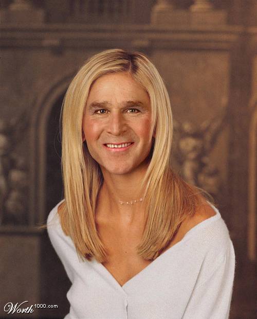 Bush in drag