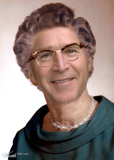 President Bush in drag
